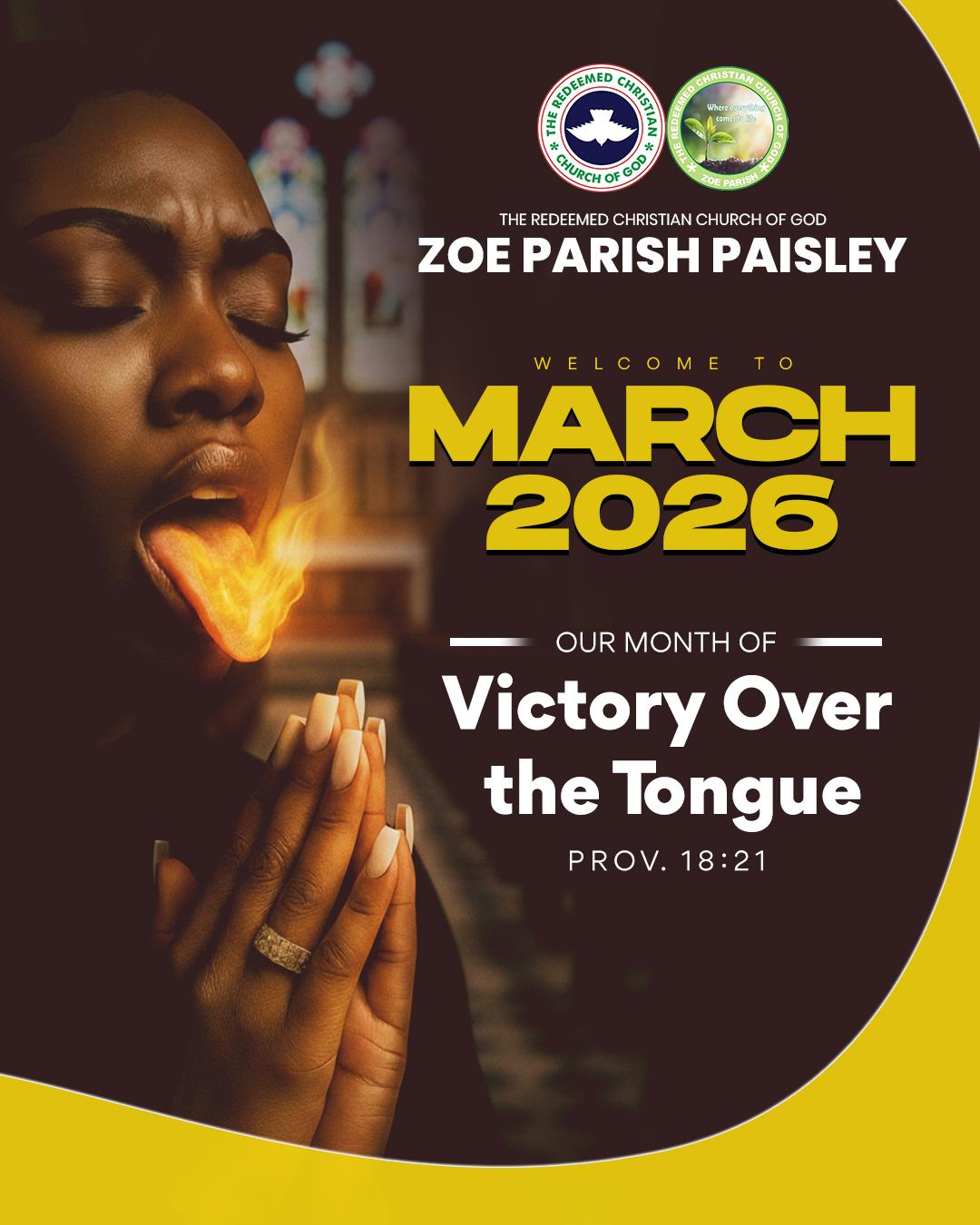 March 2026 - Victory Over the tongue